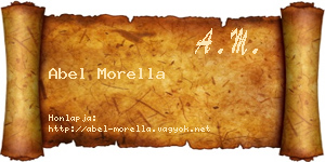 Abel Morella névjegykártya